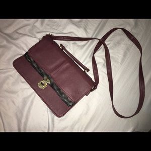 Burgundy purse